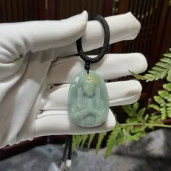 Mặt dây Đức mẹ Maria ngọc cẩm thạch Myanmar - Hình ảnh 7