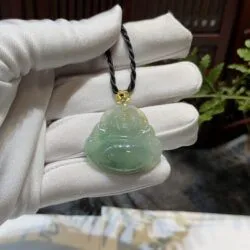 Phật Di Lặc ngọc phỉ thuý Myanmar - Hình ảnh 5
