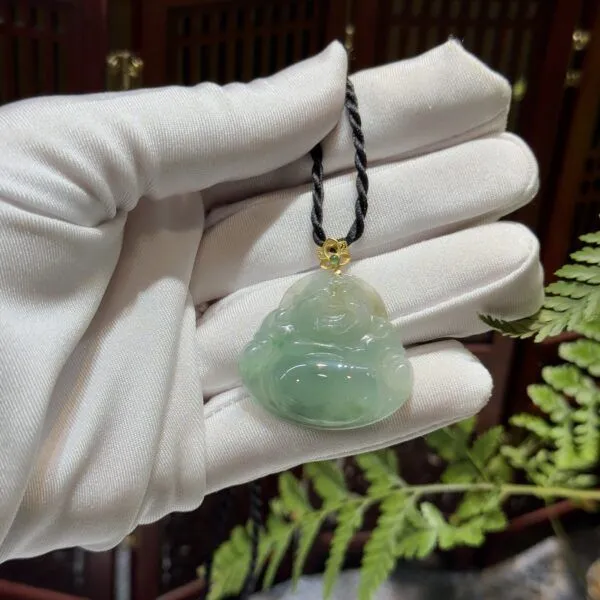Phật Di Lặc ngọc phỉ thuý Myanmar
