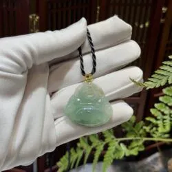 Phật Di Lặc ngọc phỉ thuý Myanmar - Hình ảnh 8