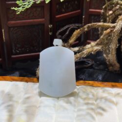 Mặt dây vô sự bài ngọc cẩm thạch Myanmar