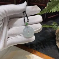 Mặt dây đồng điếu ngọc Phỉ thuý băng chủng Myanmar - Ảnh 8