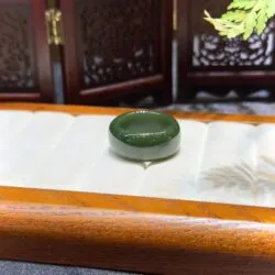 Nhẫn Ngọc Bích Canada xanh đậm