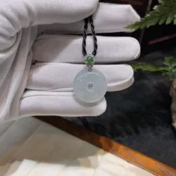 Mặt dây đồng điếu ngọc Phỉ thuý băng chủng Myanmar - Ảnh 6