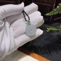 Mặt dây đồng điếu ngọc Phỉ thuý băng chủng Myanmar - Ảnh 5