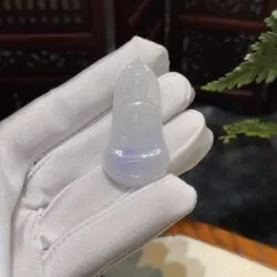 Mặt dây Quán thế âm bồ tát ngọc phỉ thuý tím tử la lan - Ảnh 5