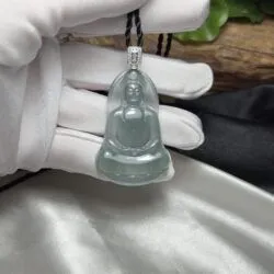 Mặt dây Quán thế âm bồ tát ngọc Phỉ thuý cao băng Guatemala - Ảnh 7