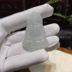 Mặt dây Quán thế âm bồ tát ngọc phỉ thuý băng chủng Myanmar (Miến Điện) - Ảnh 2