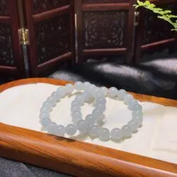 Vòng chuỗi ngọc phỉ thuý băng chủng Myanmar - Ảnh 8