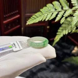 Nhẫn ngọc Phỉ thuý kim ty Miến Điện (Myanmar) - Ảnh 2