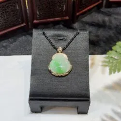 Phật Di Lặc ngọc phỉ thuý Myanmar - Hình ảnh 2