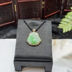 Phật Di Lặc ngọc phỉ thuý Myanmar - Hình ảnh 3