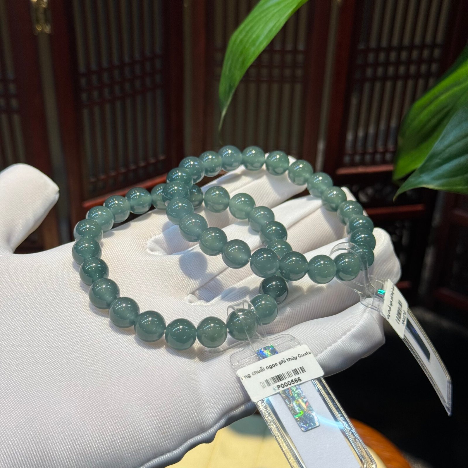 Vòng chuỗi ngọc phỉ thuý Guatemala 8.5 ly Vòng chuỗi ngọc phỉ thuý Guatemala 8.5 ly - Ảnh 6