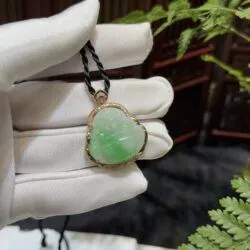 Phật Di Lặc ngọc phỉ thuý Myanmar - Hình ảnh 8