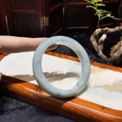 Vòng bản liền ngọc cẩm thạch nếp mịn Miến Điện - Ảnh 6
