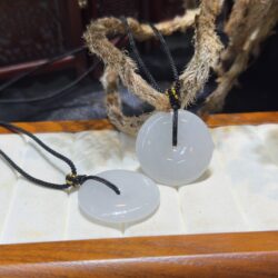 Mặt dây đồng điếu ngọc phỉ thuý băng chủng Myanmar - Hình ảnh 3