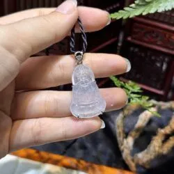 Mặt dây Quán thế âm bồ tát ngọc phỉ thuý cao băng Myanmar