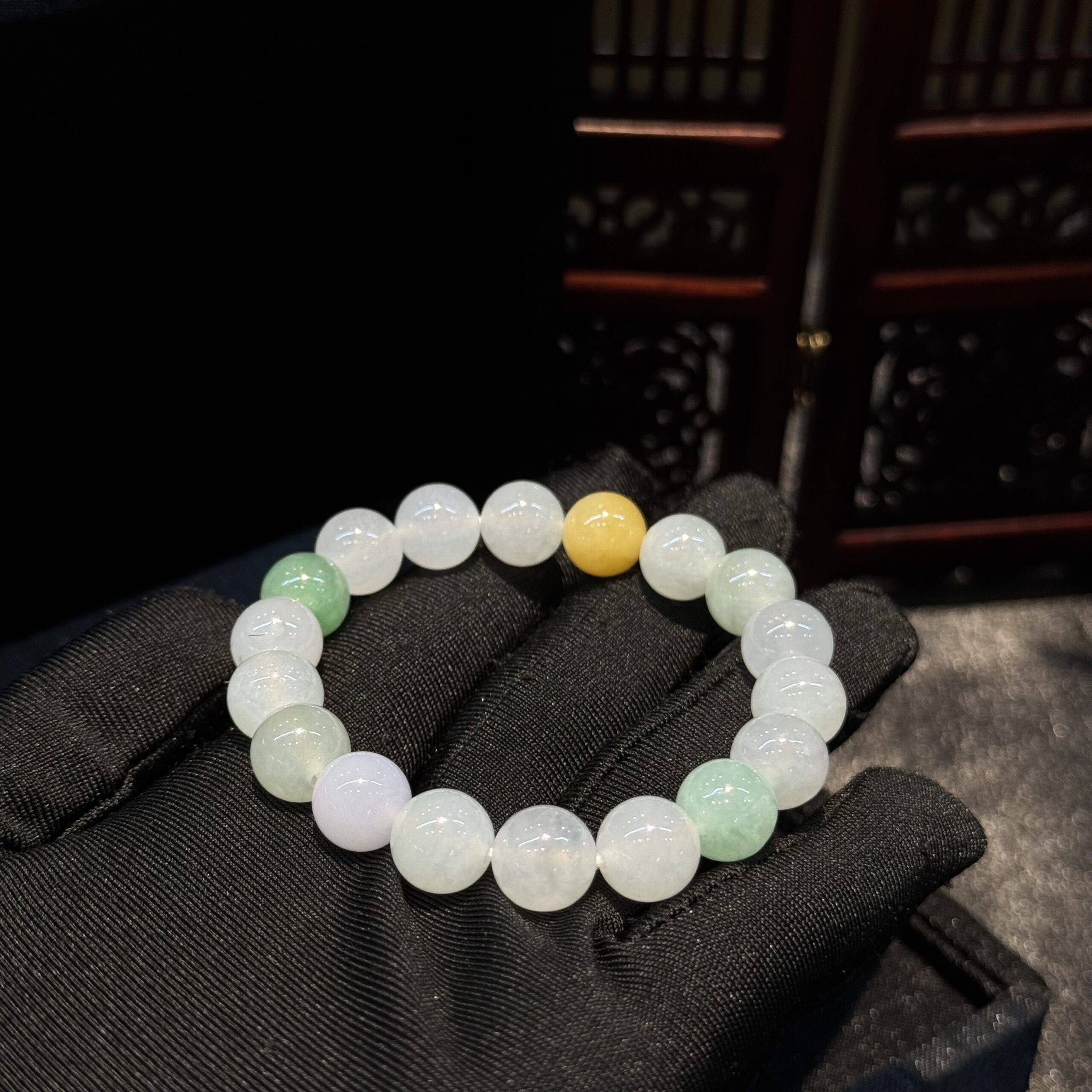 Vòng chuỗi ngọc phỉ thuý Myanmar Vòng chuỗi ngọc phỉ thuý Myanmar - Ảnh 5