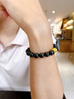 Vòng chuỗi ngọc bích Nga 10 ly - Ảnh 9