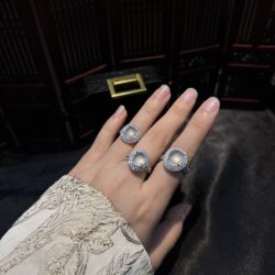 Nhẫn ngọc phỉ thuý thuỷ tinh chủng