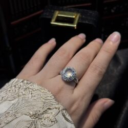 Nhẫn ngọc phỉ thuý thuỷ tinh chủng