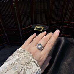 Nhẫn ngọc phỉ thuý thuỷ tinh chủng