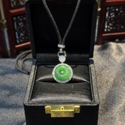 Mặt dây đồng điếu ngọc phỉ thuý Myanmar