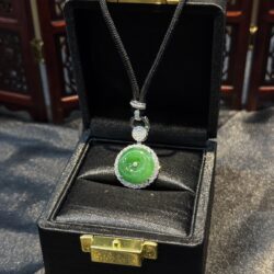 Mặt dây đồng điếu ngọc phỉ thuý Myanmar