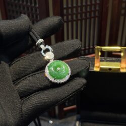 Mặt dây đồng điếu ngọc phỉ thuý Myanmar