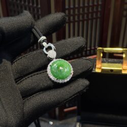 Mặt dây đồng điếu ngọc phỉ thuý Myanmar