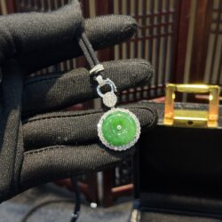 Mặt dây đồng điếu ngọc phỉ thuý Myanmar