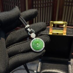 Mặt dây đồng điếu ngọc phỉ thuý Myanmar