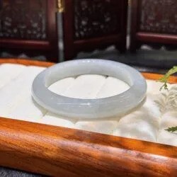 Vòng bản liền ngọc phỉ thúy nếp băng Myanmar - Ảnh 5