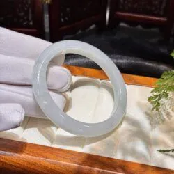 Vòng bản liền ngọc phỉ thúy nếp băng Miến Điện - Ảnh 4