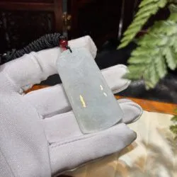 Mặt dây Vô sự bài ngọc cẩm thạch Miến Điện - Hình ảnh 5