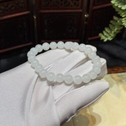 Vòng chuỗi ngọc Hoà Điền mỡ cừu 8 ly