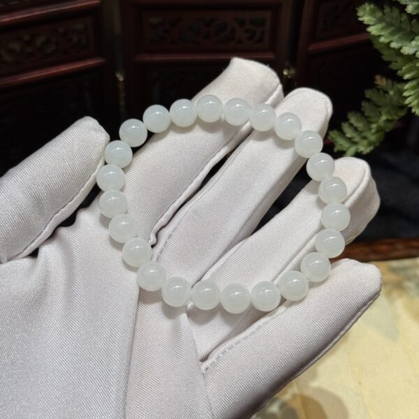 Vòng chuỗi ngọc Hoà Điền mỡ cừu 8 ly