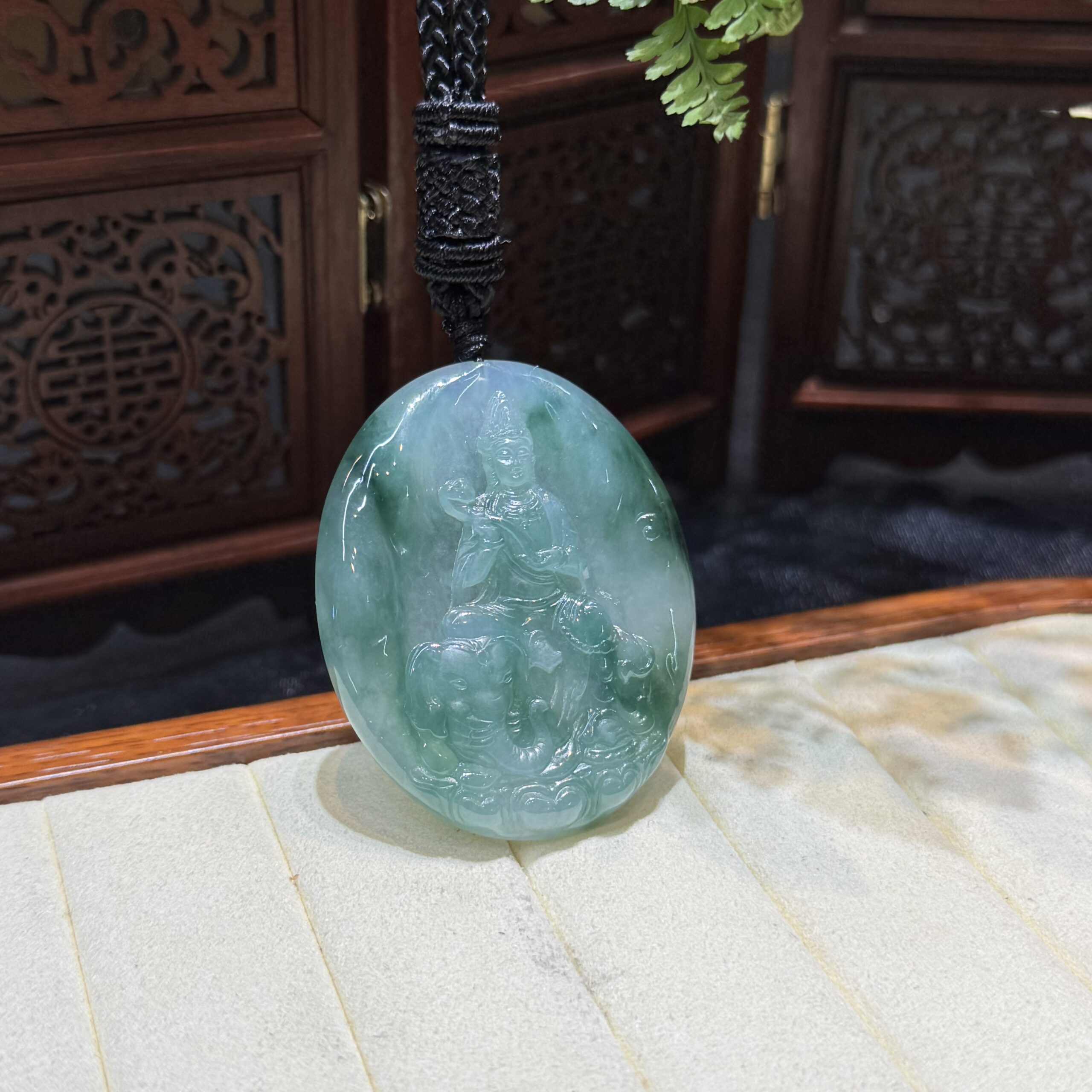 Phổ hiền bồ tát ngọc phỉ thuý băng hoa bay Phổ hiền bồ tát ngọc phỉ thuý băng hoa bay - Ảnh 5