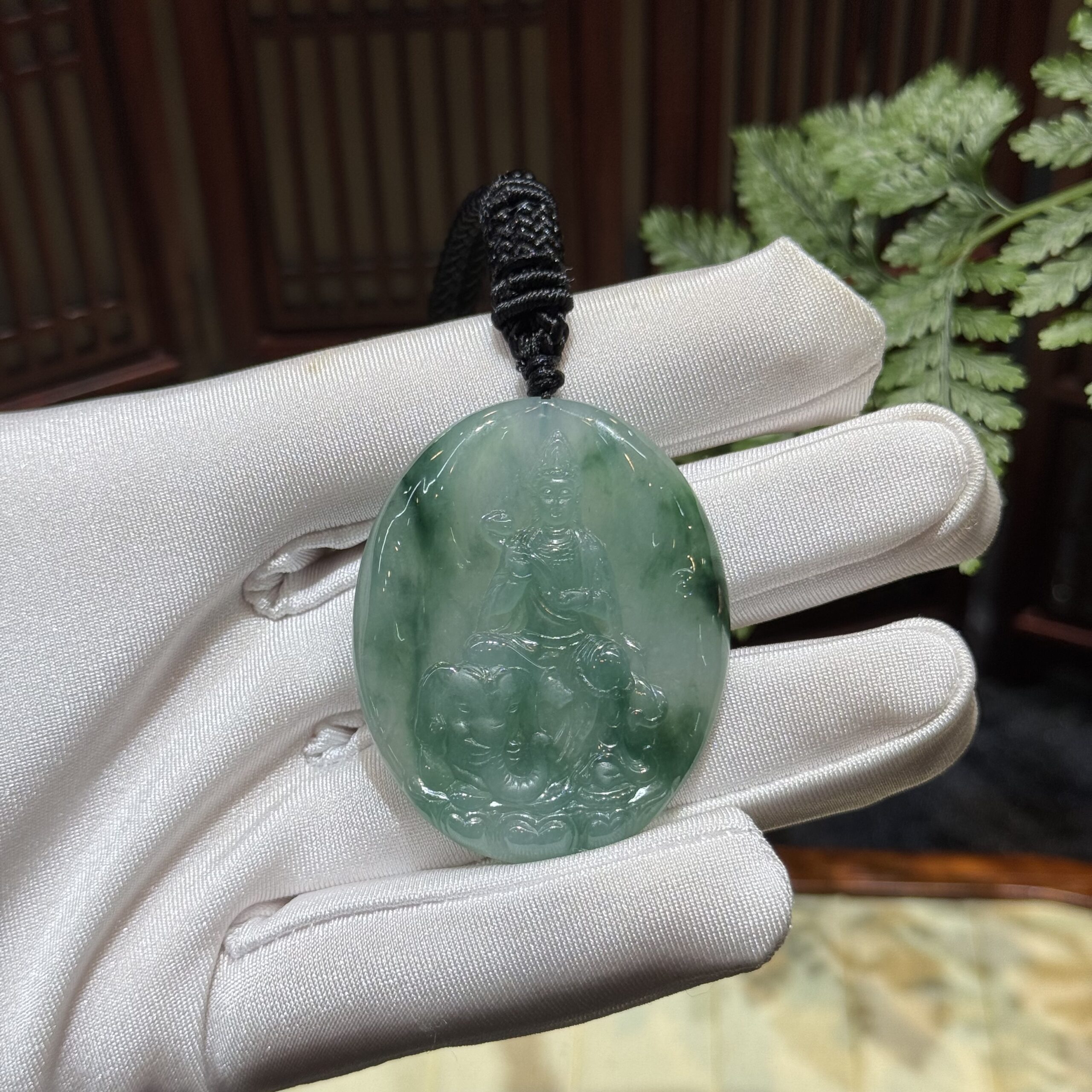 Phổ hiền bồ tát ngọc phỉ thuý băng hoa bay Phổ hiền bồ tát ngọc phỉ thuý băng hoa bay - Ảnh 7