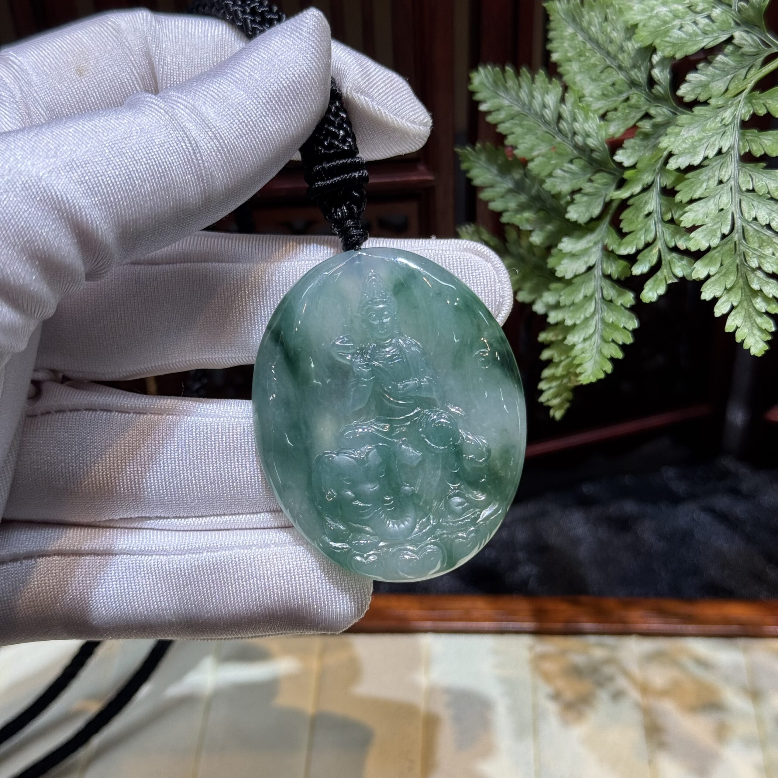 Phổ hiền bồ tát ngọc phỉ thuý băng hoa bay Phổ hiền bồ tát ngọc phỉ thuý băng hoa bay - Ảnh 9