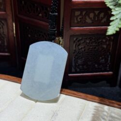 Mặt dây vô sự bài ngọc phỉ thuý băng chủng