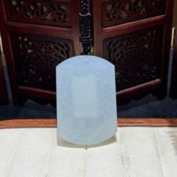 Mặt dây vô sự bài ngọc phỉ thuý băng chủng