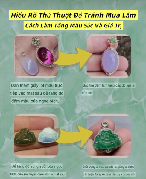 Nên mua trang sức phỉ thuý thiết kế sẵn từ Trung Quốc hay tự mua mặt rời và lên đồ tại Việt Nam?