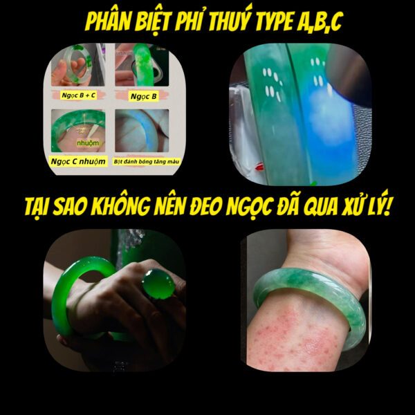 Ngọc Phỉ Thuý Type A, B, C Là Gì? Tại Sao Không Nên Đeo Ngọc Đã Qua Xử Lý?