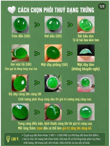Tại Sao Phỉ Thuý Cabochon (Bầu Dục) Lại Có Giá Trị Cao Đến Vậy??? Tại Sao Phỉ Thuý Cabochon (Bầu Dục) Lại Có Giá Trị Cao Đến Vậy???
