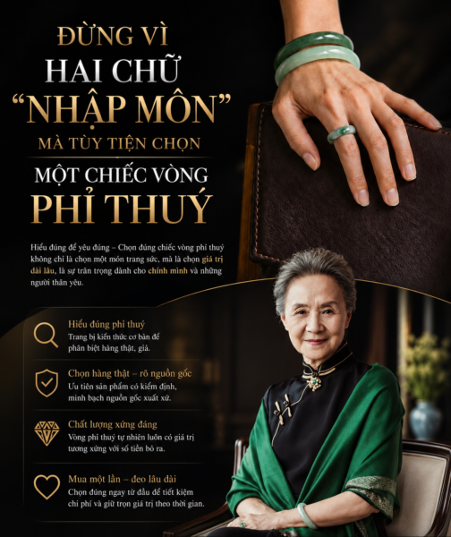 Đừng Vì Hai Chữ "Nhập Môn" Mà Tuỳ Tiện Chọn Một Chiếc Vòng Phỉ Thuý.