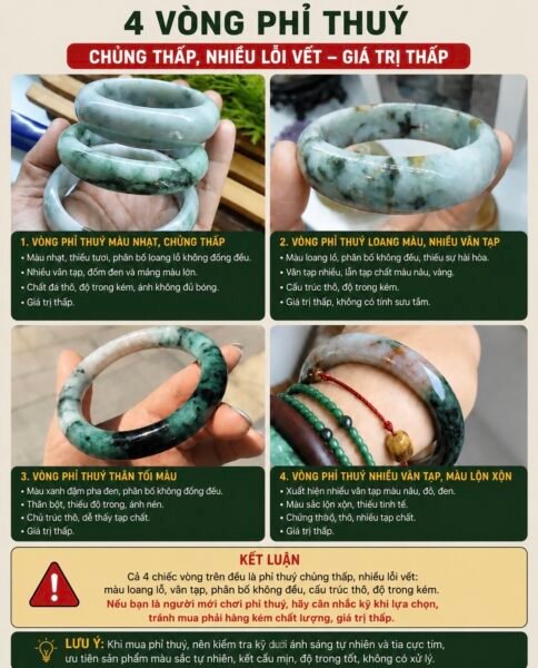 Đừng Vì Hai Chữ "Nhập Môn" Mà Tuỳ Tiện Chọn Một Chiếc Vòng Phỉ Thuý. Đừng Vì Hai Chữ "Nhập Môn" Mà Tuỳ Tiện Chọn Một Chiếc Vòng Phỉ Thuý.