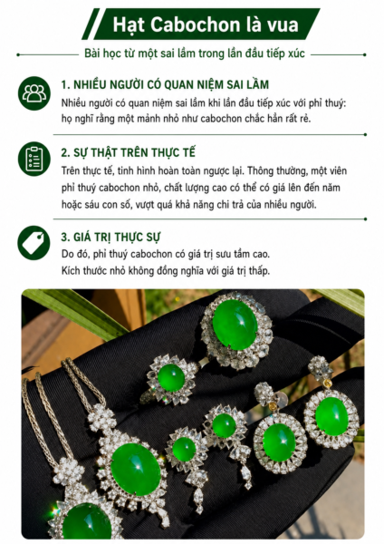Tại Sao Phỉ Thuý Cabochon (Bầu Dục) Lại Có Giá Trị Cao Đến Vậy??? Tại Sao Phỉ Thuý Cabochon (Bầu Dục) Lại Có Giá Trị Cao Đến Vậy???