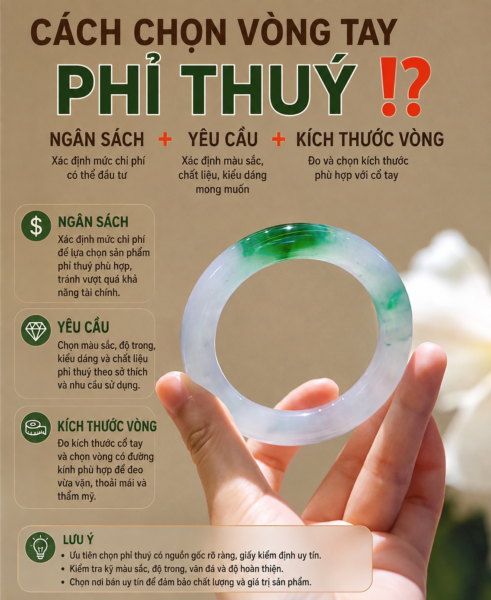 Hướng Dẫn Chọn Vòng Tay Phỉ Thuý Cho Người Mới "Nhập Môn"