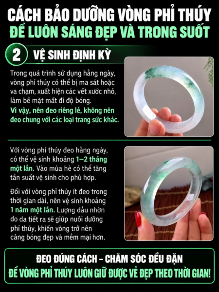Cách Bảo Quản Vòng Phỉ Thuý Luôn Sáng Đẹp Và Bền Lâu Cách Bảo Quản Vòng Phỉ Thuý Luôn Sáng Đẹp Và Bền Lâu